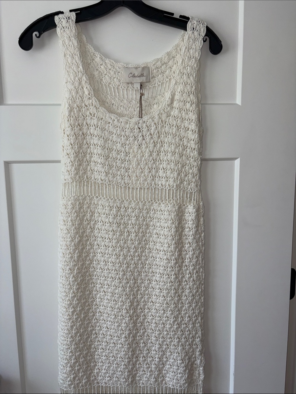 Cleobella Cream Crochet Midi Dress - Picture 3 of 5